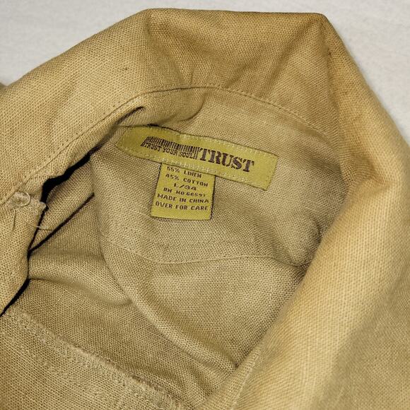 Vintage Hawaiian Shirt Mens Sz Large Lot of 6 Rayon Linen Silk NWT Y2k Summer - Picture 11 of 14